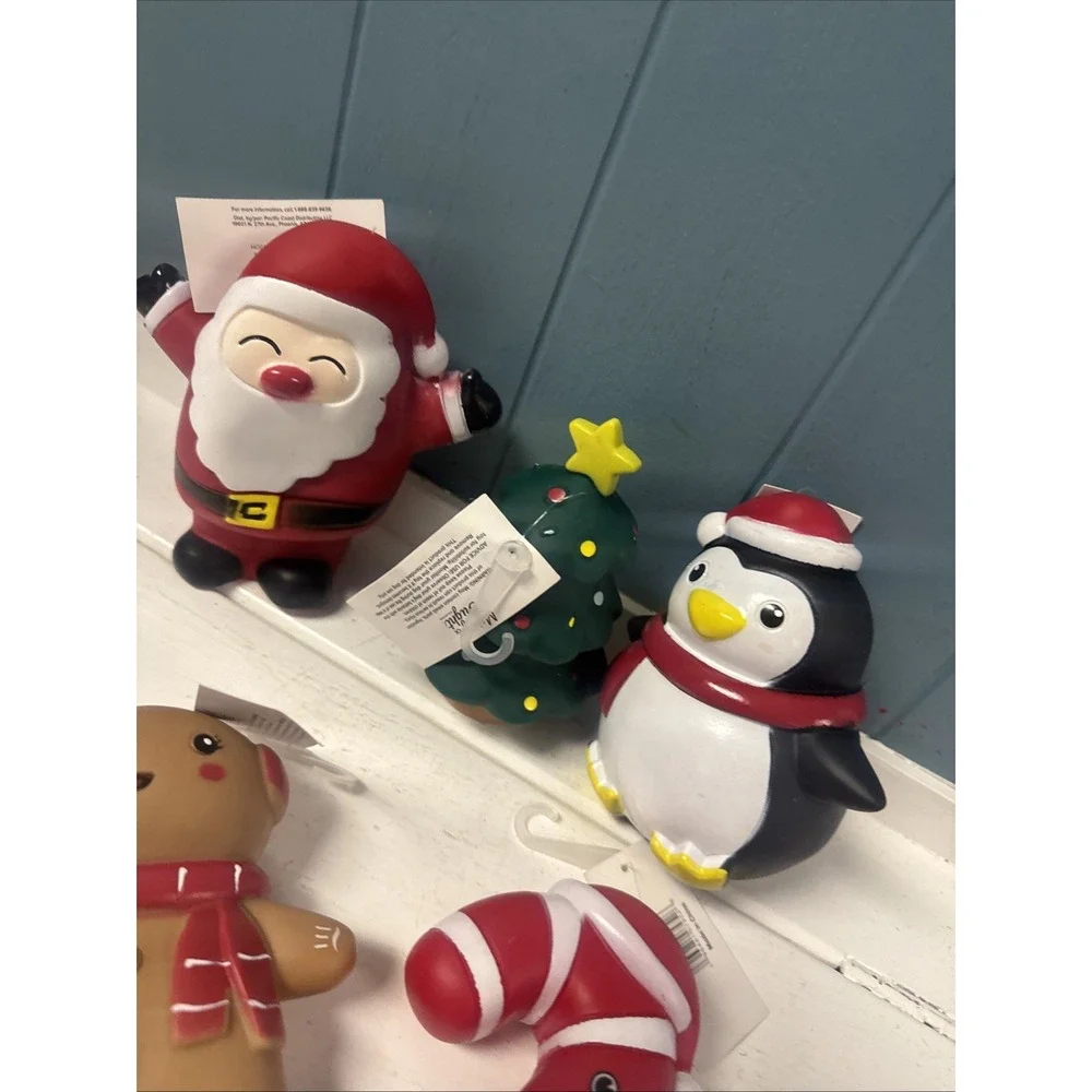 Lot Of 5 Merry & Bright Squeaky 6